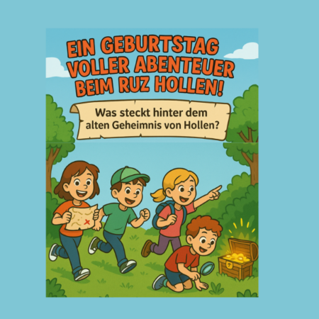 Kindergeburtstag "Das Geheimnis von Hollen" – Die große Schatzsuche! (6-10 Jahre)