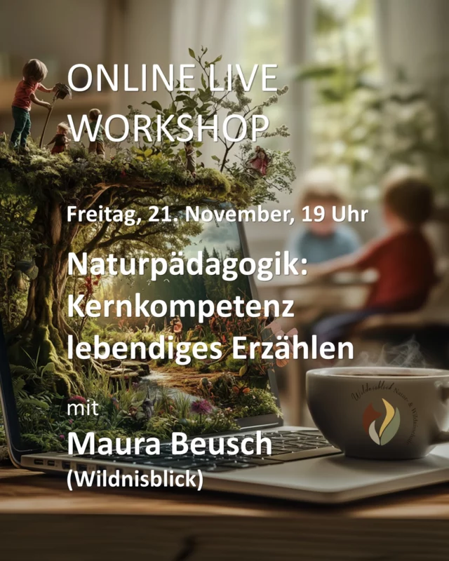 Online-live Workshop „Naturpädagogik: Kernkompetenz Lebendiges Erzählen“ 🦋💻

Am kommenden Freitag, 21. November 2025, um 19 Uhr wird Maura Beusch von der Natur- und Wildnisschule Wildnisblick @wildnisblick einen spannenden Workshop in der diesjährigen Reihe mit dem Schwerpunkt Naturpädagogik durchführen. 🌳

Wenn Du als Naturpädagog:in aktiv bist oder auch als Lehrkraft an einer Schule in diesem Bereich aktiv bist, dann ist dieser Workshop zu Lebendigem Erzählen genau das Richtige für Dich. 😊

In anderthalb Stunden Workshop werden wir das lebendige Vermitteln von Naturwissen anhand konkreter Praxisbeispiele gemeinsam trainieren.
Für deine Teilnahme brauchst du lediglich eine stabile Internetverbindung und einen Laptop/Tablet oder ein Handy.

Anmeldungen bitte über unsere Website www.ruzhollen.de unter „Erwachsenbildung“, per Email an buero@ruzhollen.de oder vormittags an normalen Wochentagen telefonisch unter 04223 / 95 0 56. 📞

Der Kurs dauert von 19 Uhr bis 20.30 Uhr und kostet 25,- Euro. 🕖

Da die Teilnehmenden-Zahl begrenzt ist, empfehlen wir eine frühzeitige Anmeldung.📑

In Kooperation: Der Kurs wird Maura Beusch von der Natur- und Wildnisschule Wildnisblick aus der Eifel durchgeführt.

Wenn Du zu dem Kurs Fragen oder Anregungen hast, kannst Du uns auch direkt kontaktieren, die Kontaktdaten findest Du unter www.wildnisblick.de oder www.ruzhollen.de.

*** Werbung in eigener Sache ****
_____________________________

🍁 Regionales Umweltbildungszentrum Hollen e.V. (Umweltzentrum Hollen) 🍁
🏘 Holler Weg 35
🏡 27777 Ganderkesee
📞 Tel.: 04223 / 95056
📧 buero@ruzhollen.de